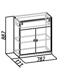 Прихожая Комфорт 2 Тумба 31 782х373х887