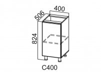 Стол-рабочий С400 Модус СВ 400х824х506